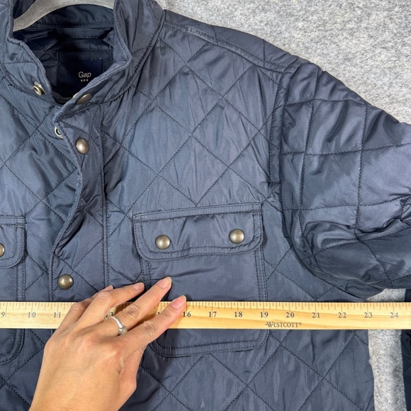 Gap Men's Water Resistant Fisherman Quilted Navy Blue Barn Chore Jacket Size MEA - Picture 5 of 15